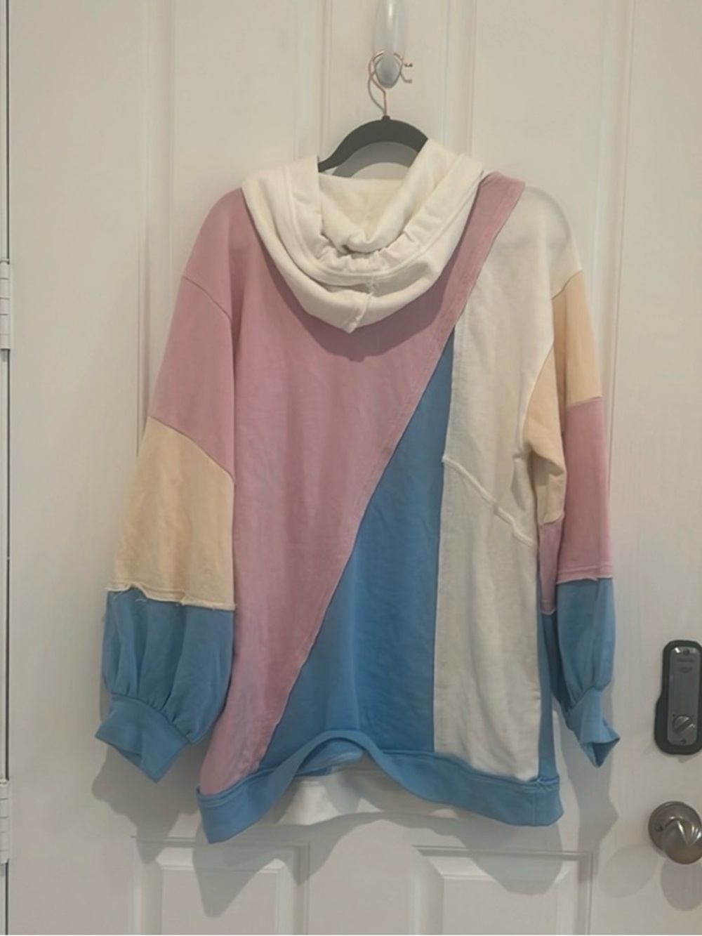 Pilcro Patchwork Color block Hooded Sweatshirt - Picture 5 of 5